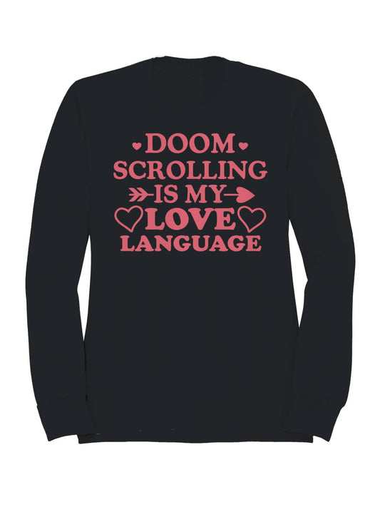 Doom Scrolling Love Language Men's Sweatshirt