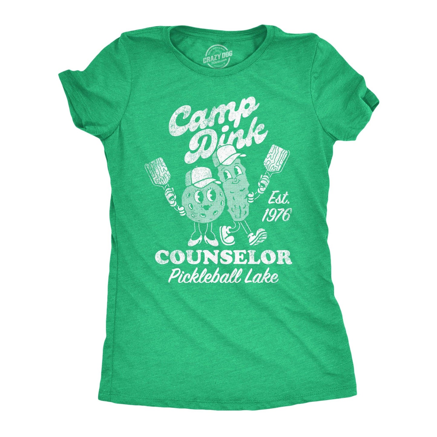Camp Dink Counselor Pickleball Lake Women's Graphic Tshirt