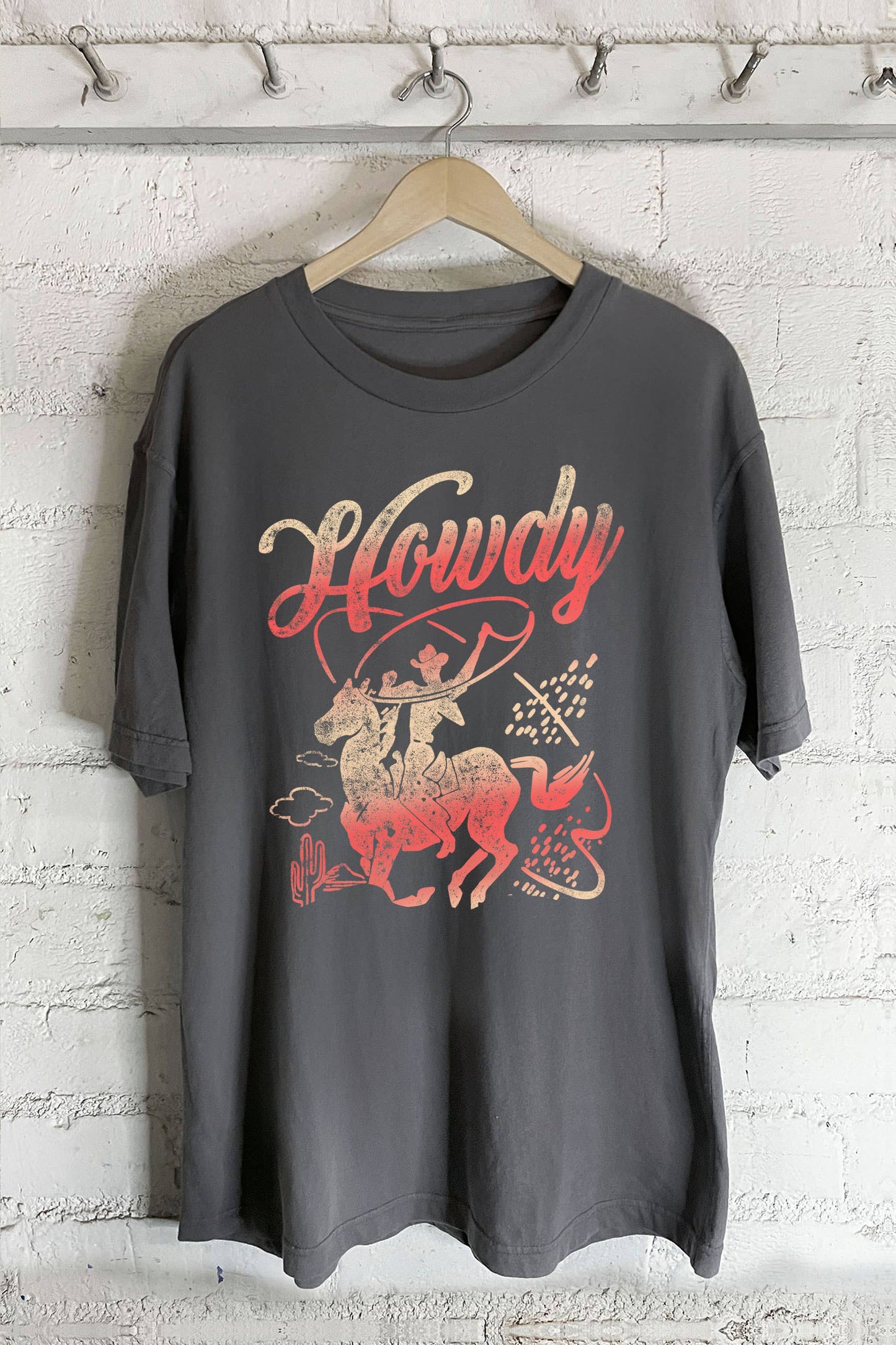 Howdy Cowboy-Oversized Tee