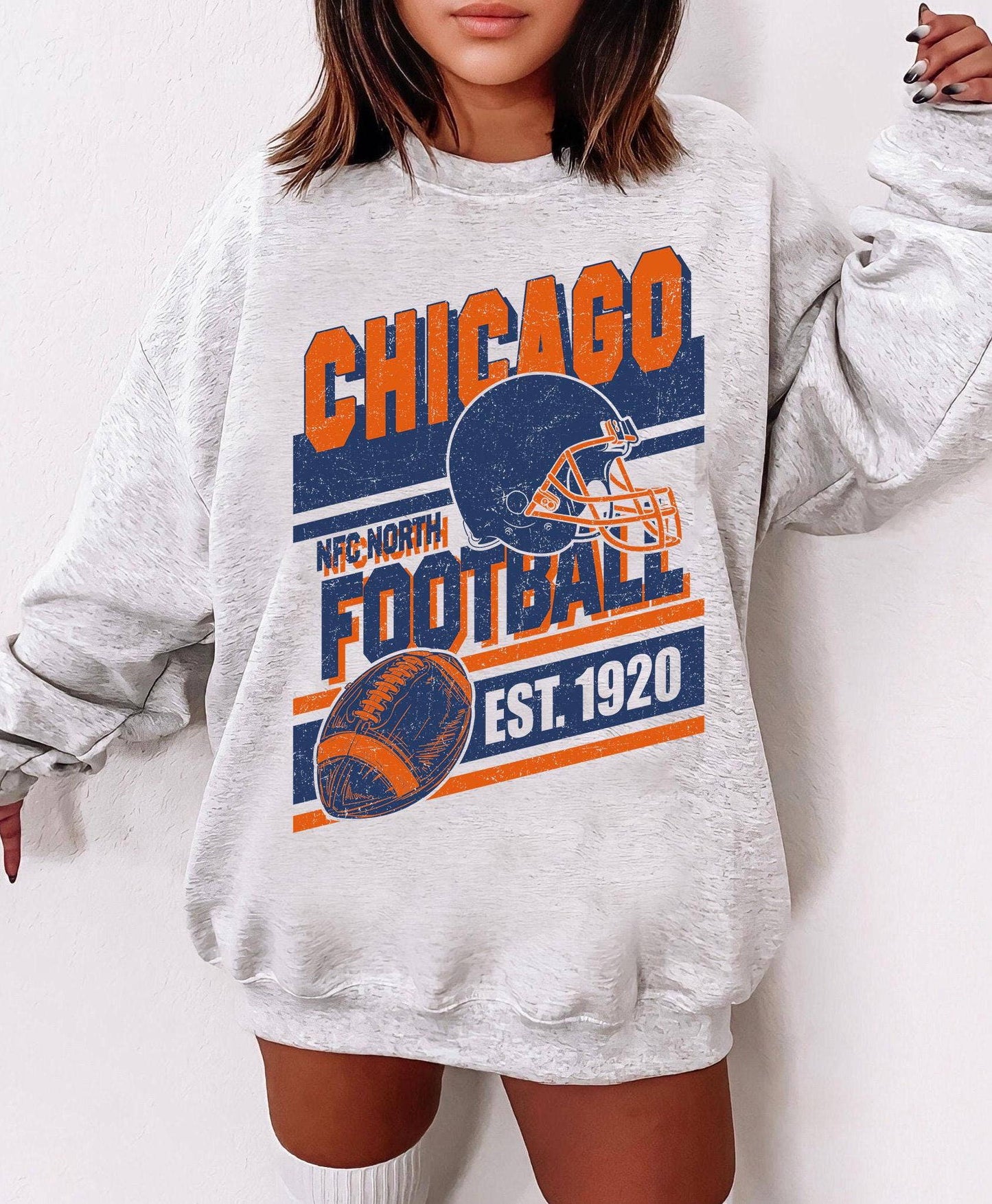 Vintage Chicago Football Game Day Sweatshirt