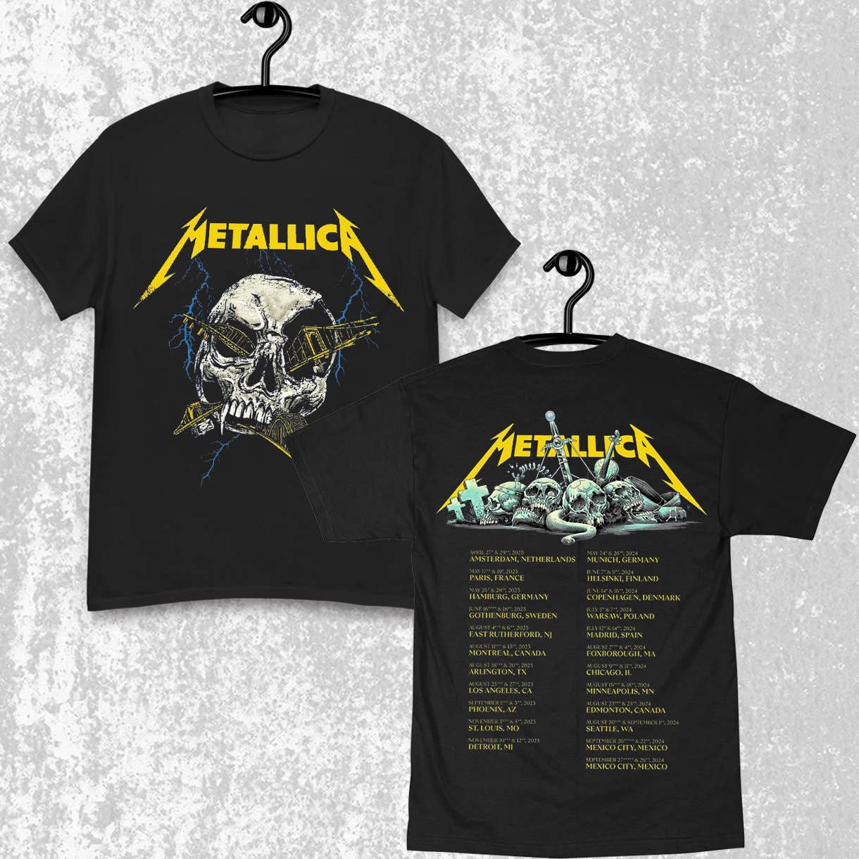 Vintage Metallica Graphic Design Tee