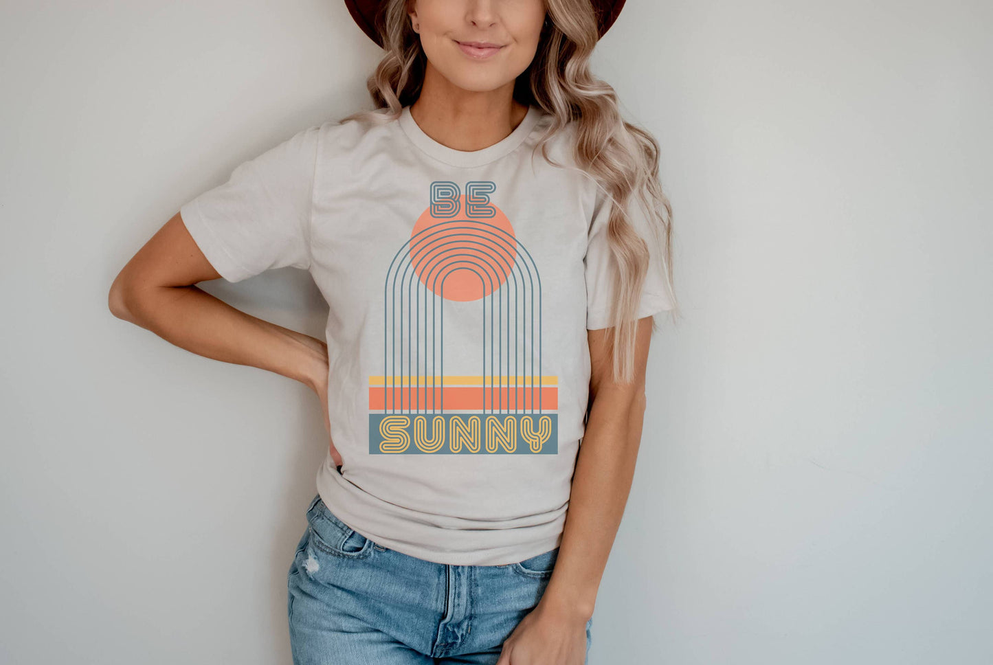 Retro Be Sunny | Boho Tshirt | Modern Abstract Shirt