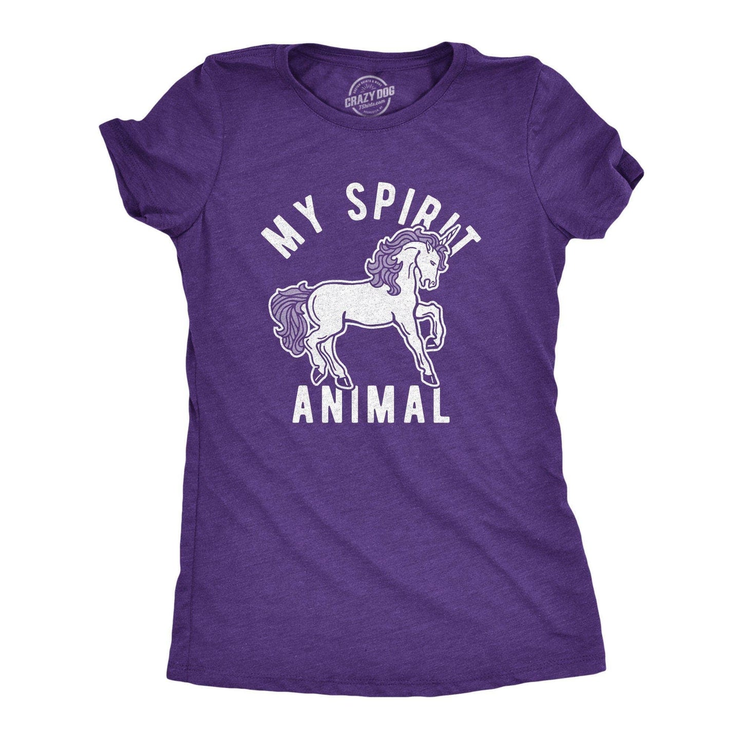 My Spirit Animal: Unicorn Women's Tshirt Unicorn Graphic Tee