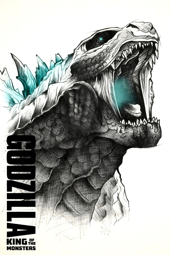 Godzilla White T-Shirt
