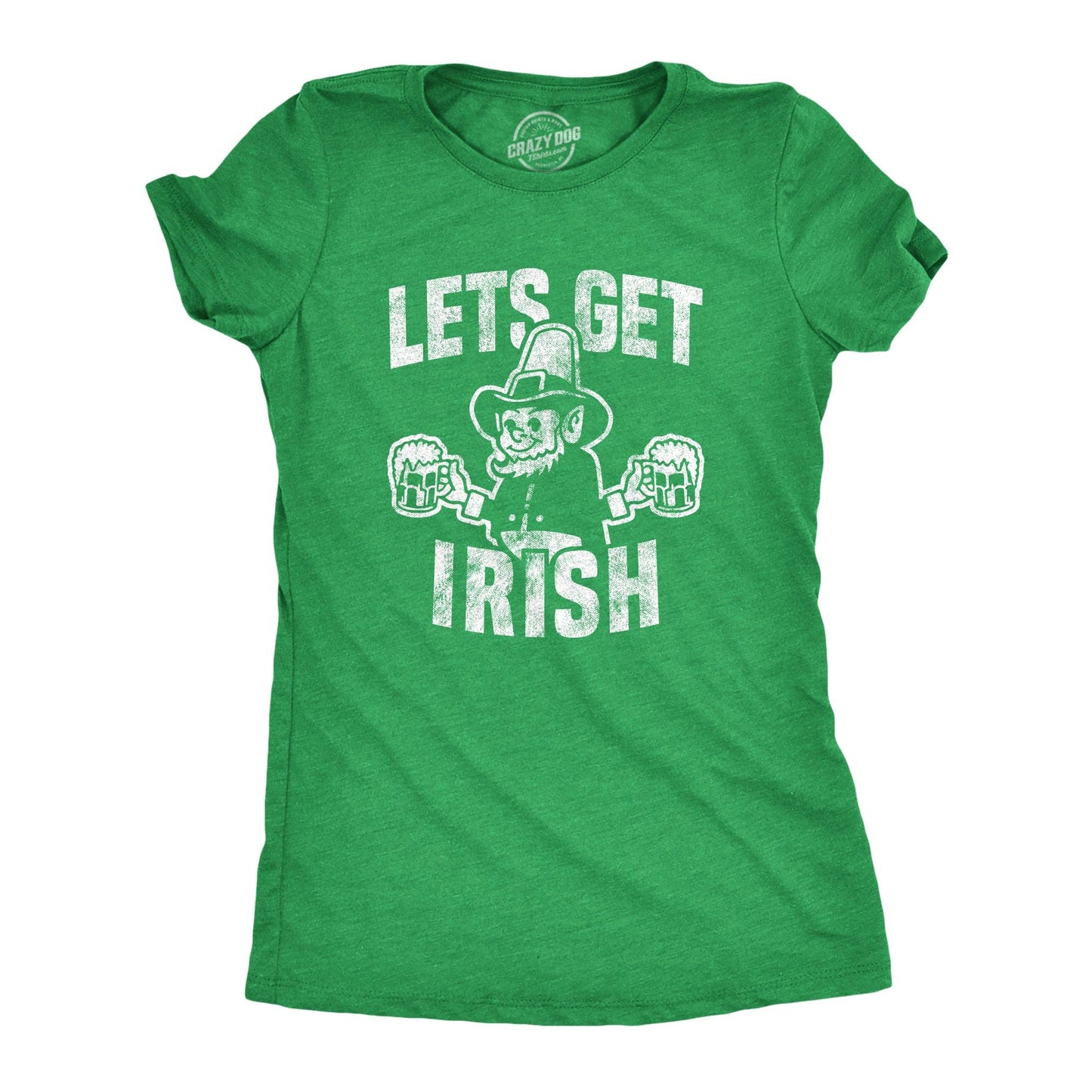 Let's Get Irish Women's Tshirt Saint Patrick's Day Graphic