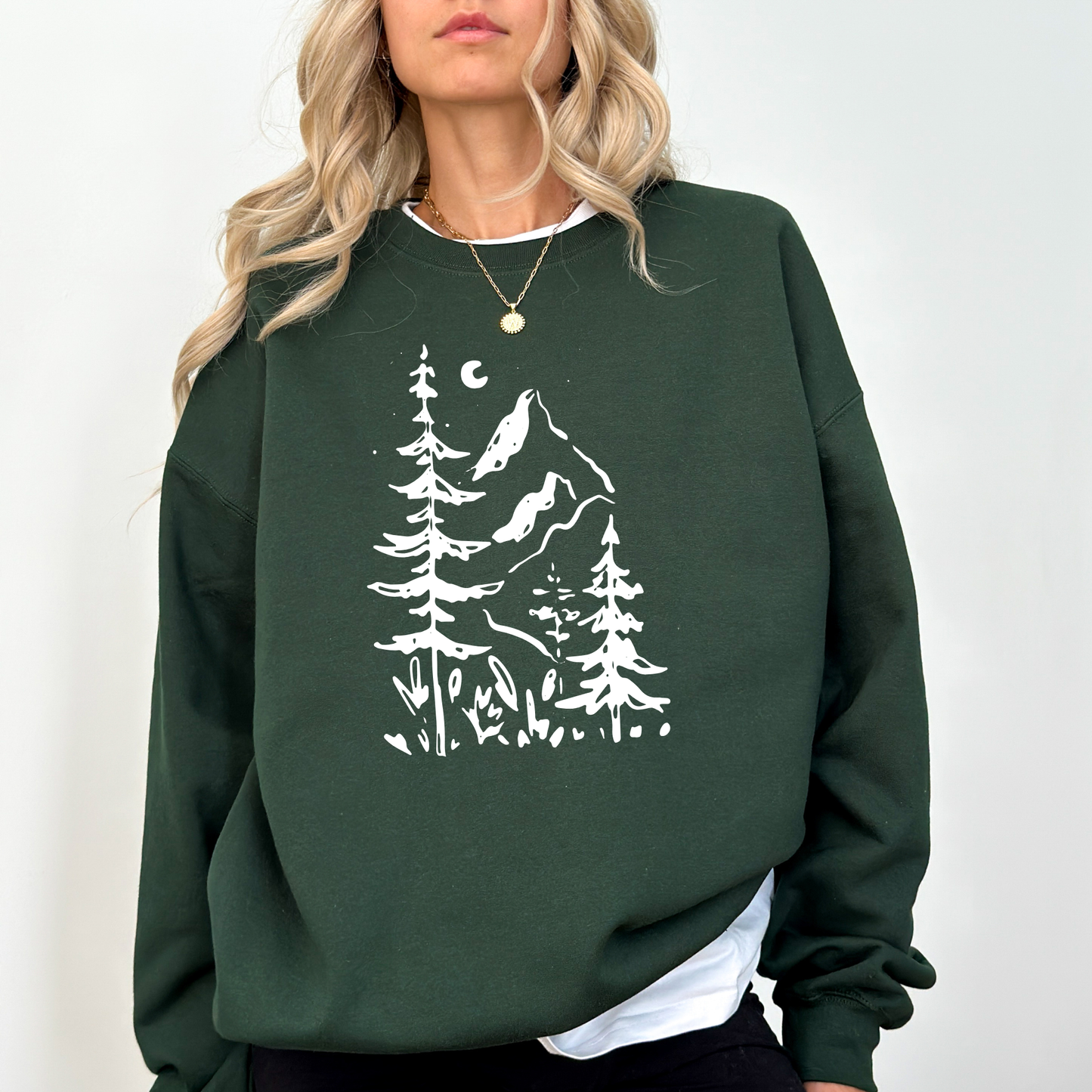 Nature Scene Crewneck Sweatshirt Hoodie 212