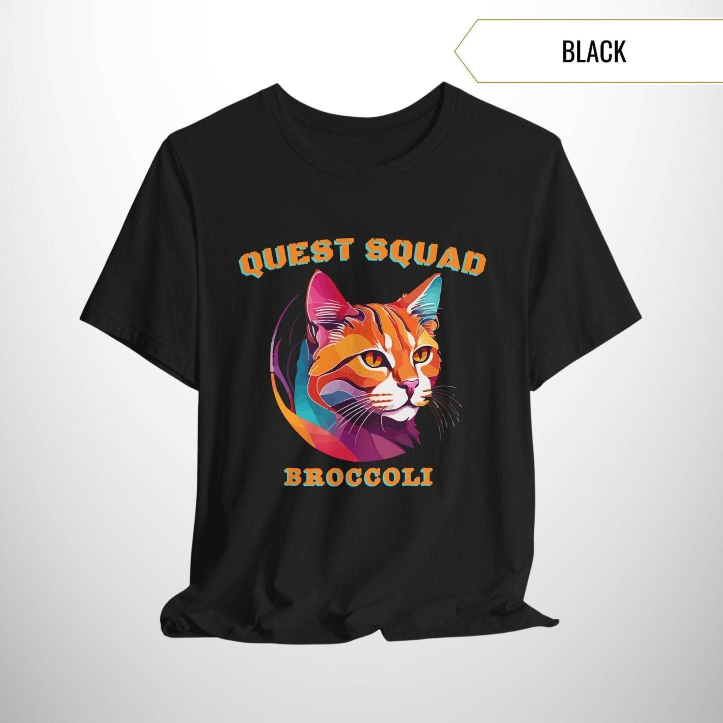 Broccoli Cat Fantasy Tee - Romantasy Lover Gift