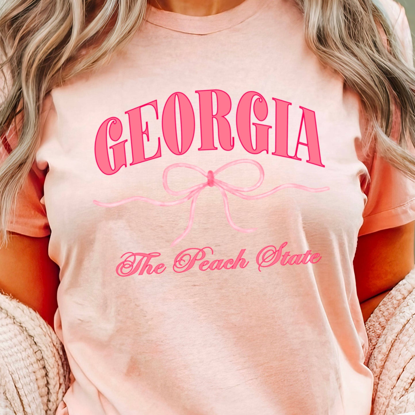 Georgia Coquette Tee | Women's Graphic Shirt | Bella Canvas