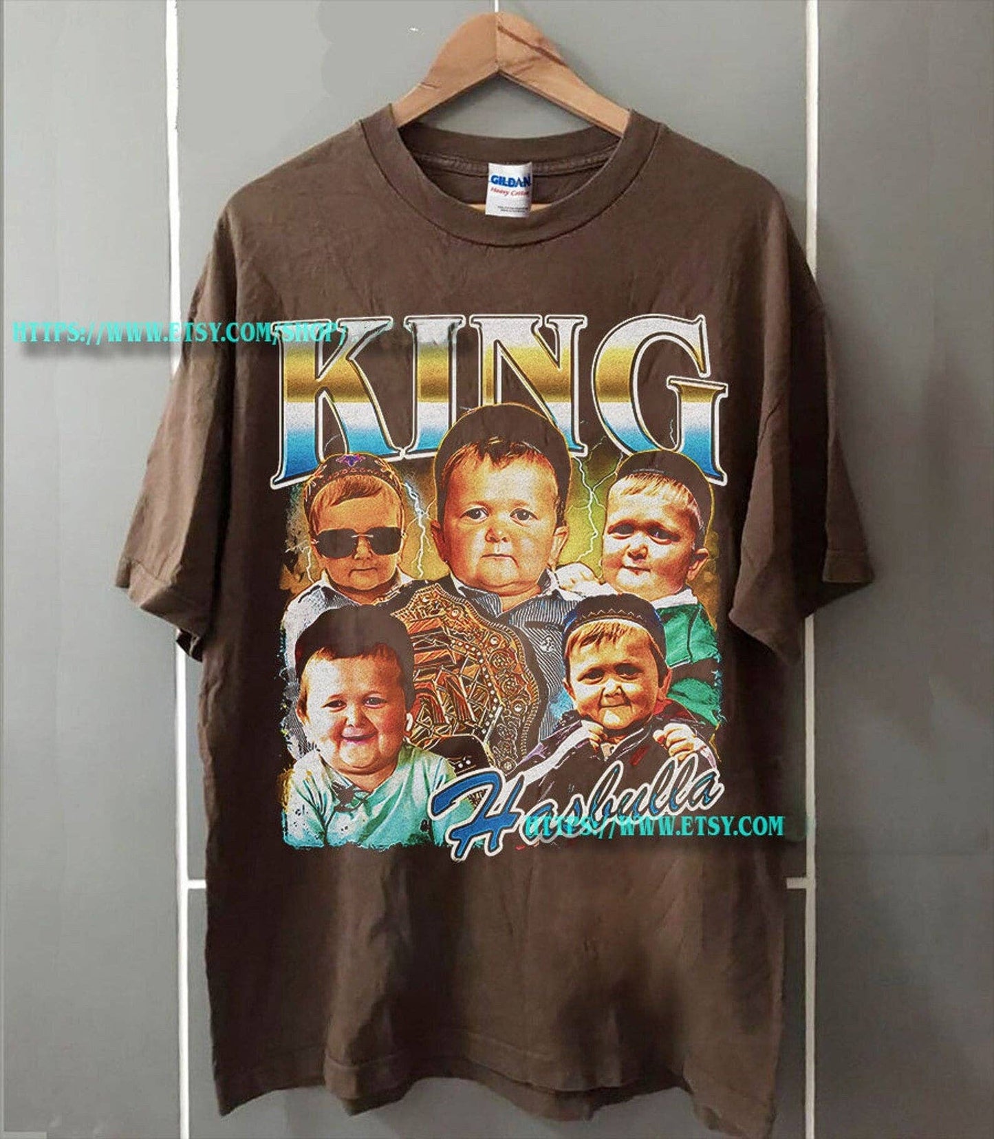 King Hasbulla Vintage Bootleg Graphic Shirt