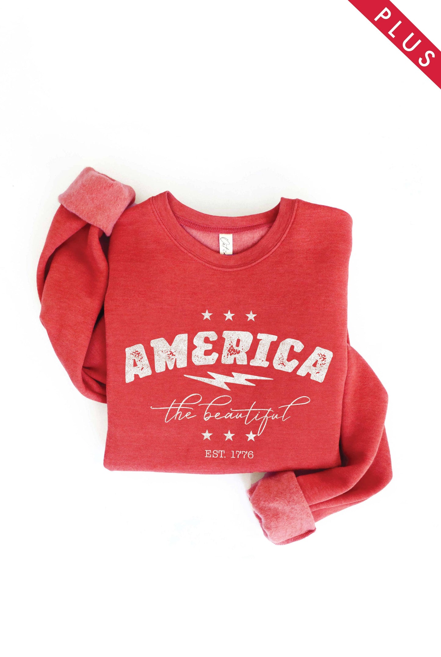 America the Beautiful Plus Graphic Sweatshirt