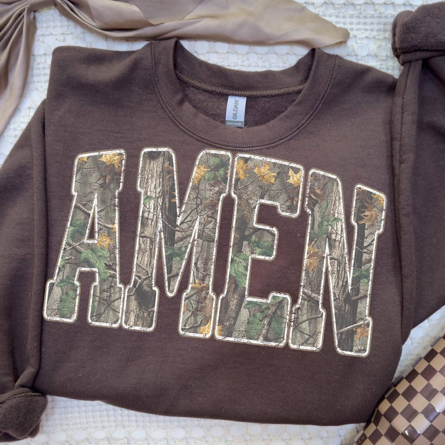 Retro Faith Camo Christian Jesus Bible Verse Shirt