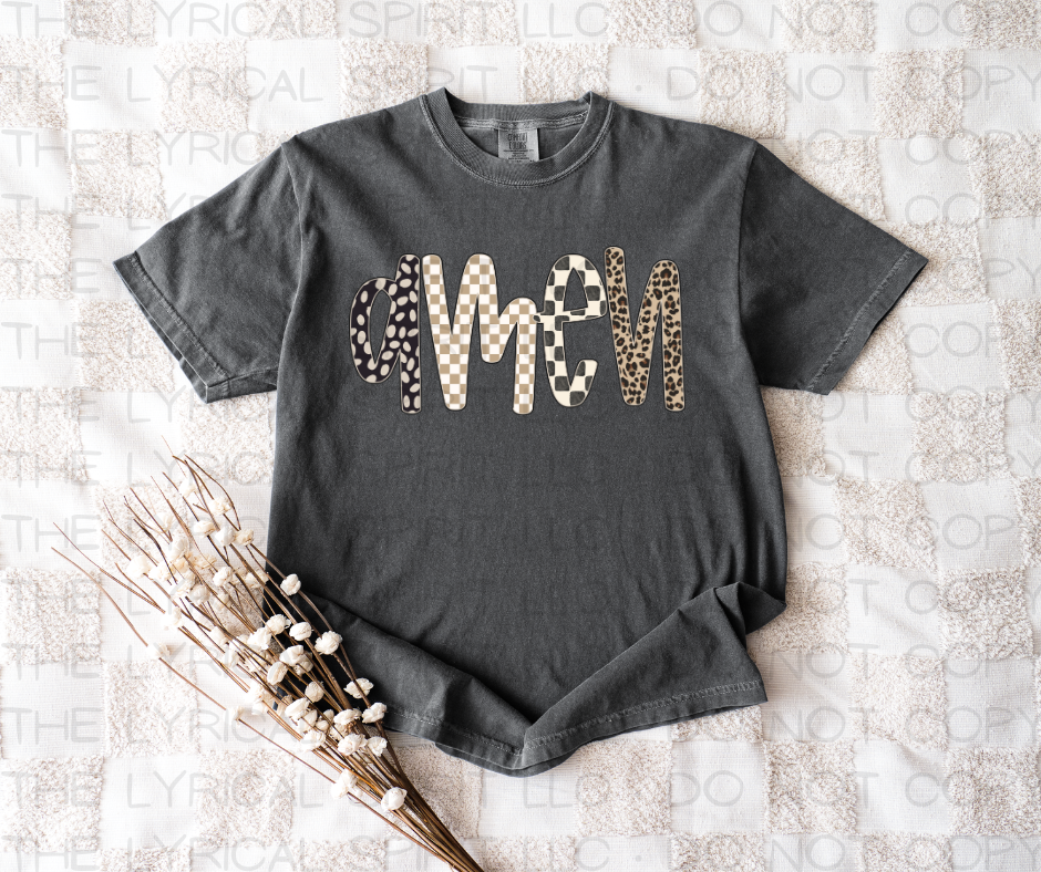 Amen Neutral Patterns Comfort Colors T-Shirt