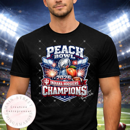 Indiana University 2026 Peach Bowl Champions Football Jersey