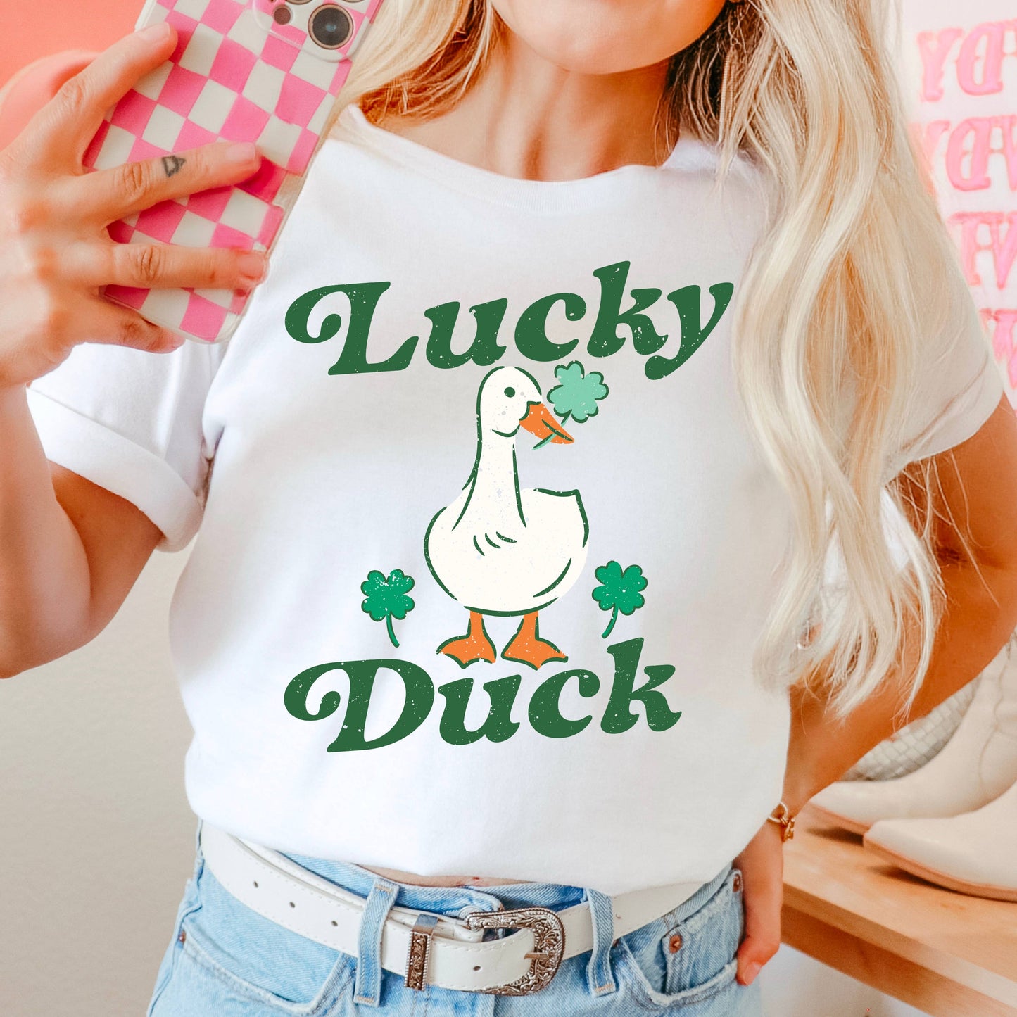 Lucky Duck St. Patrick’S Graphic Tee | Comfort Colors