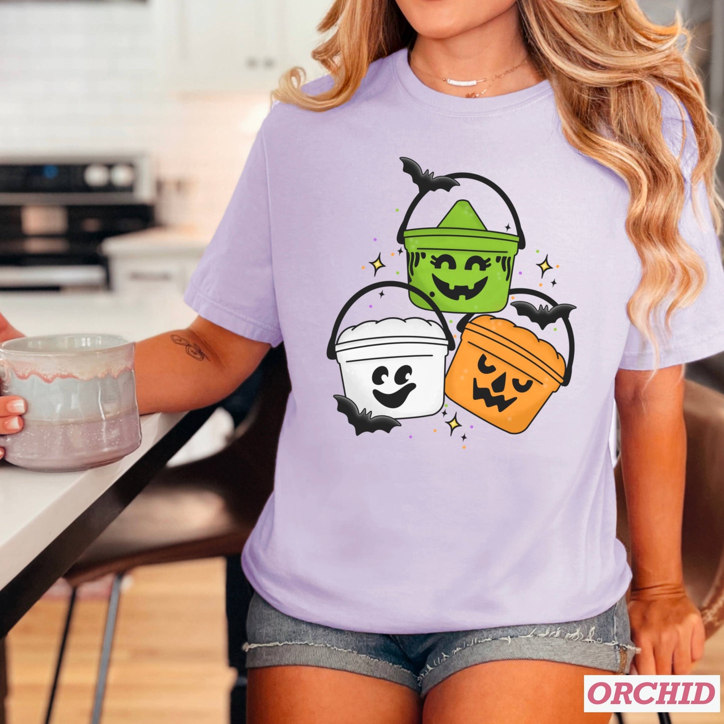 Halloween 2025 Meal Bucket Graphic Shirt | Comfort Color