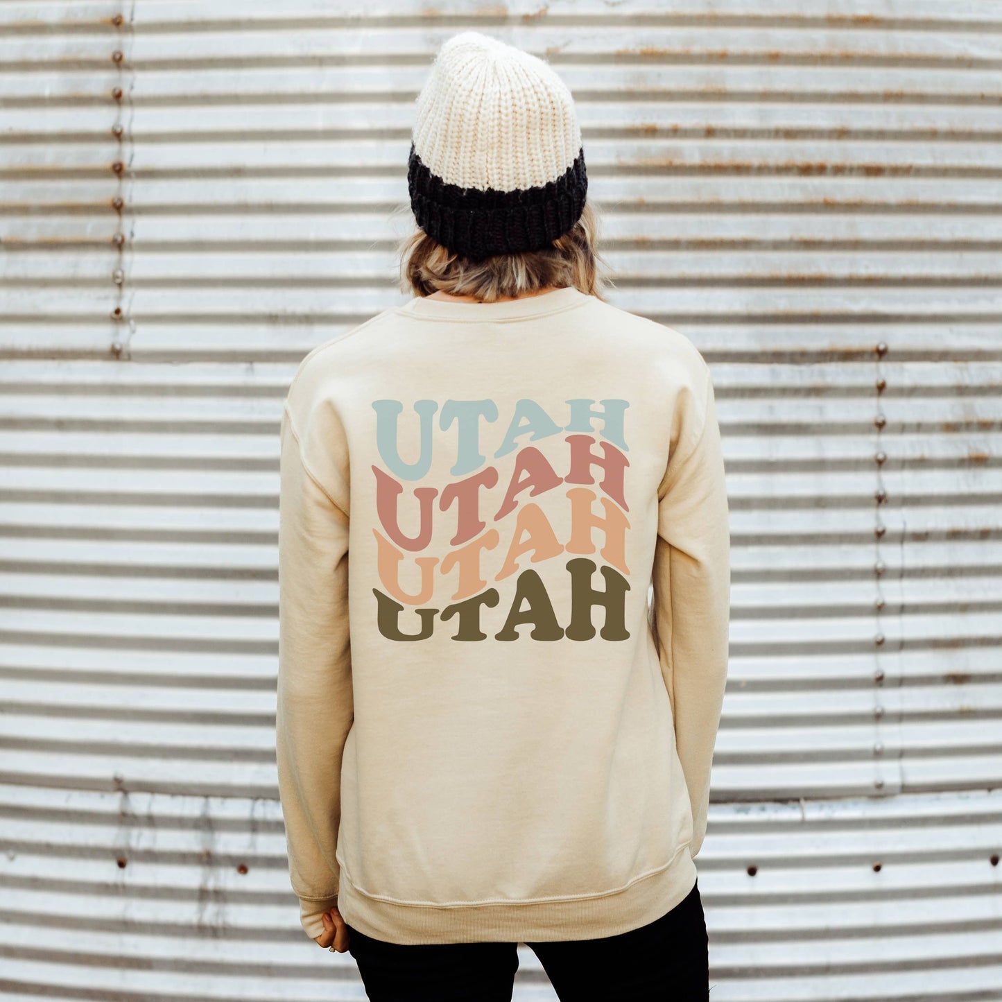 Utah Wavy Crewneck Sweatshirt | Sizes S-2XL