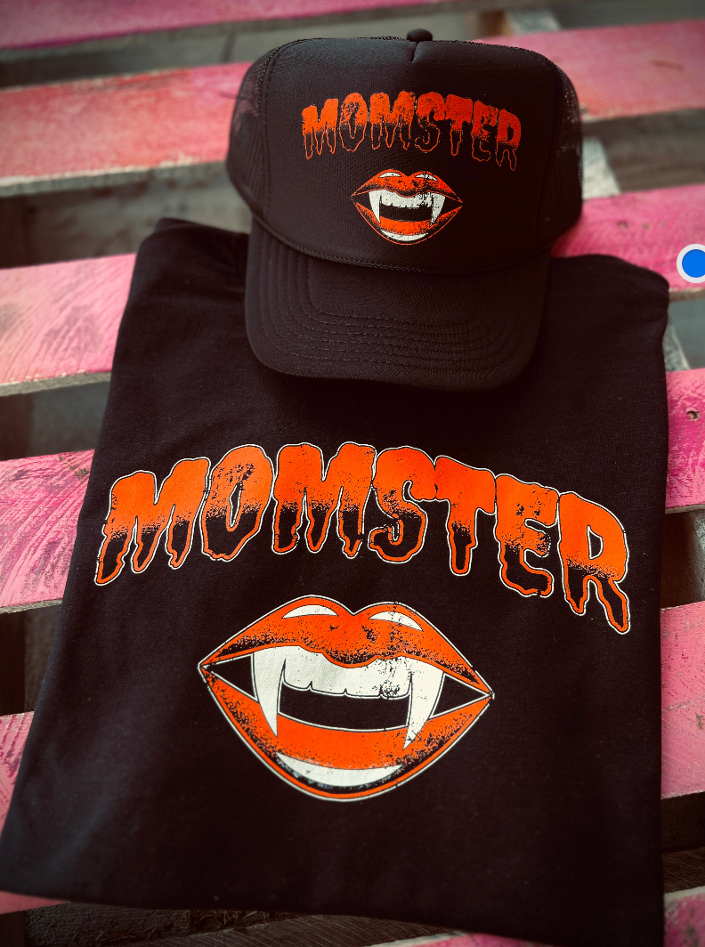 Momster- Black Tee/ Sweatshirt
