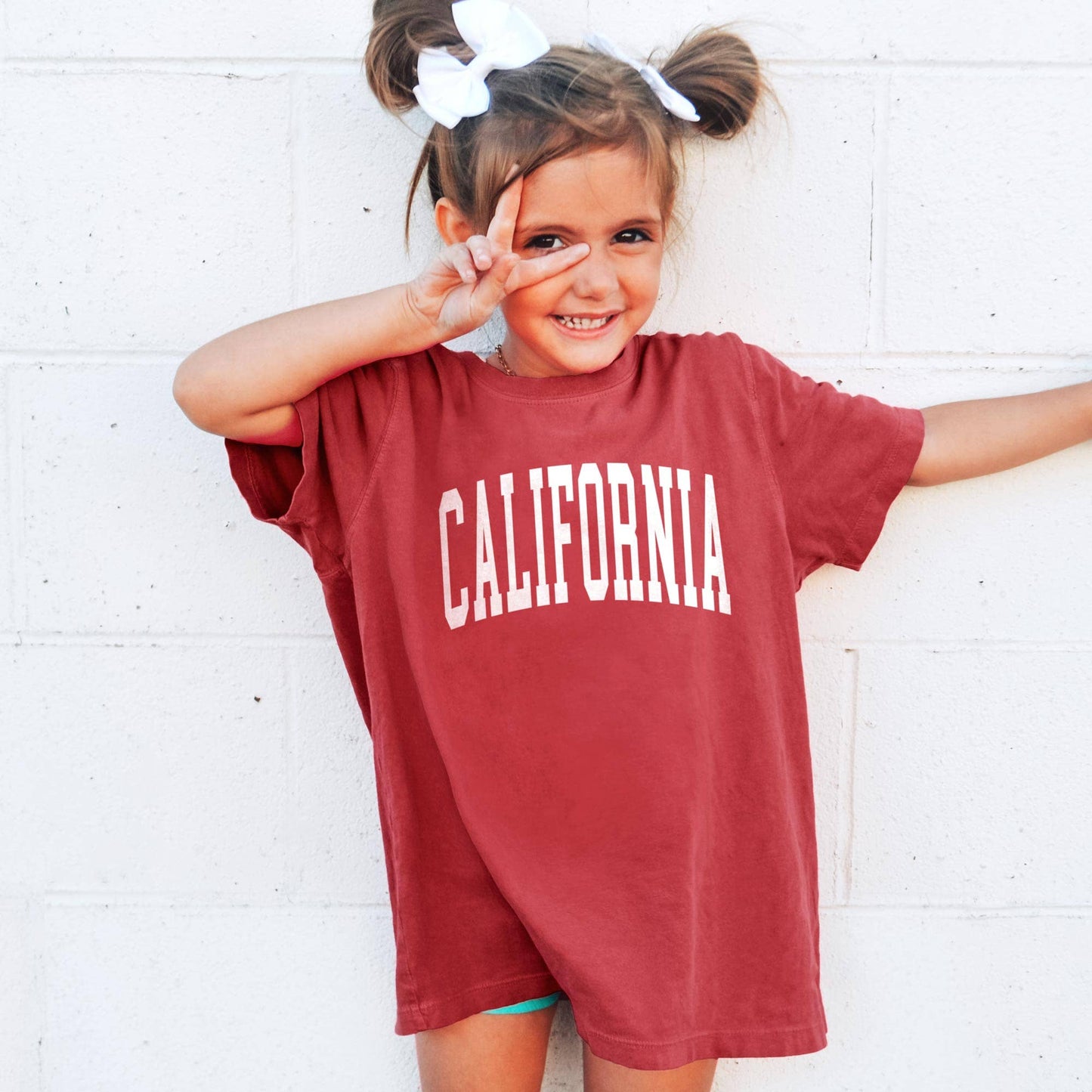Custom Comfort Colors Kids Tee with Your Name Location Logo