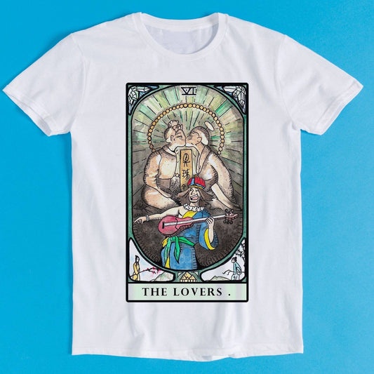 The Lovers Retro Funny Gamer Cartoon Anime Tee Shirt