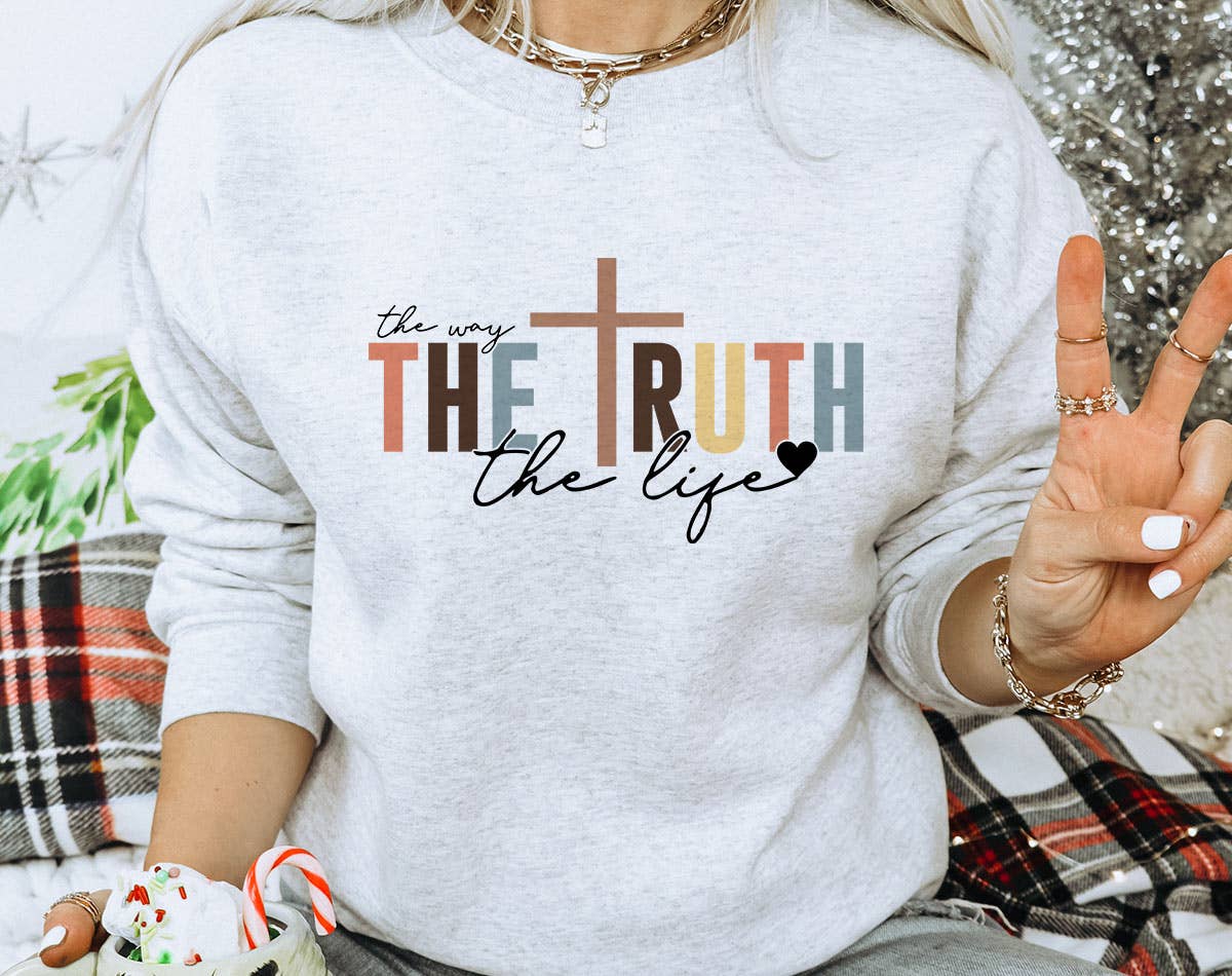 The Truth the Life - Easter Christian Sweatshirt