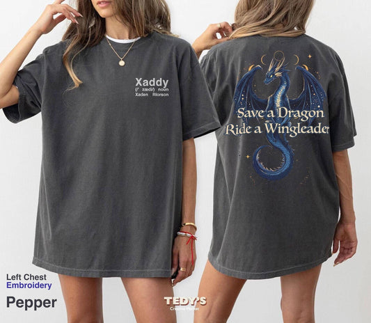 Fantasy Dragon Rider Bookish Shirt - Book Lover Gift