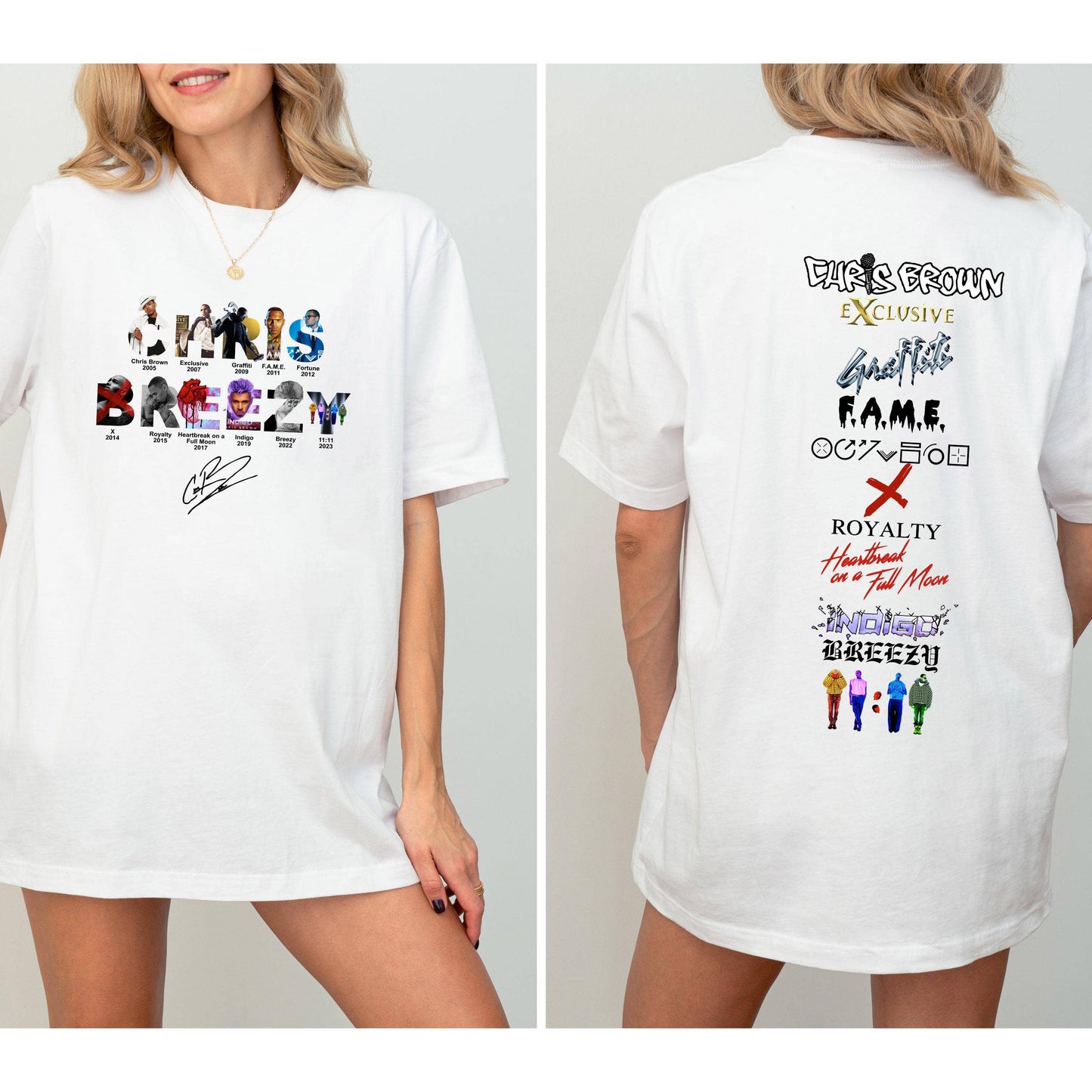 Chris Brown 1111 Tour 2024 Shirt - Breezy Vintage Tee