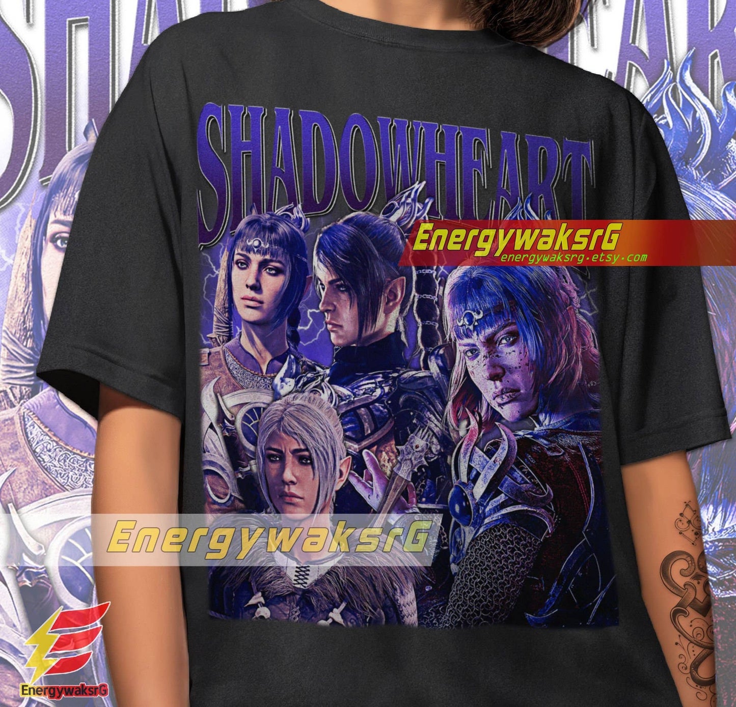 Limited Edition Shadowheart Baldur's Gate 3 Vintage T-Shirt