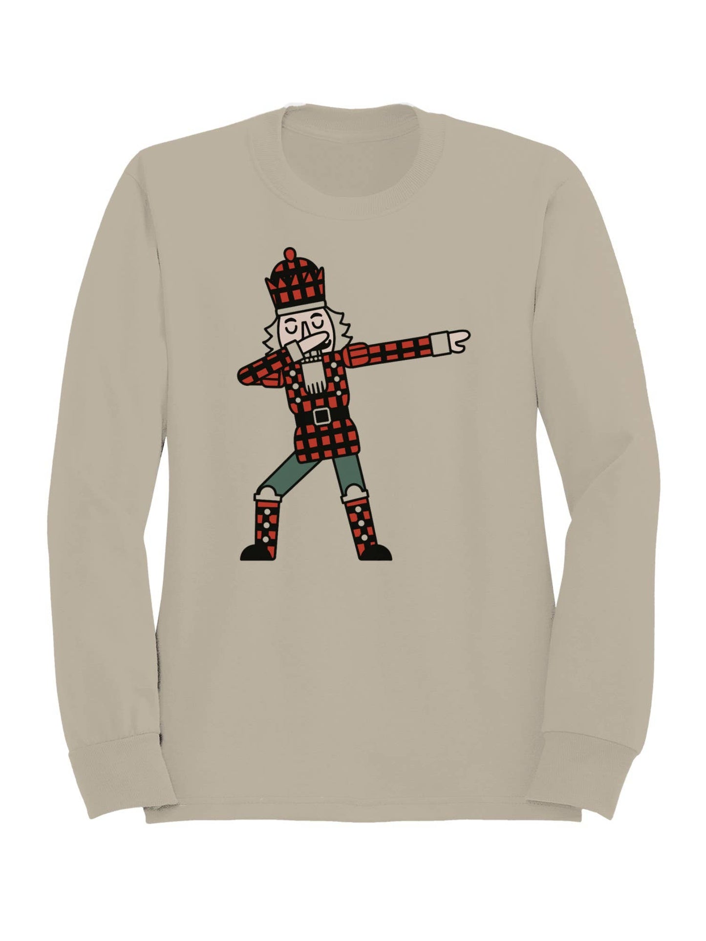 Dabbing Tartan King Illustration Men's Sweatshirt