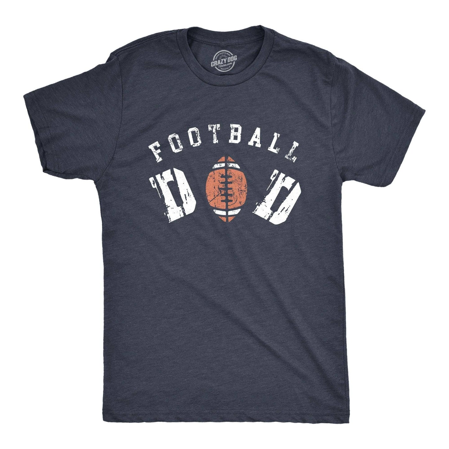 Football Dad Men's Tshirt Father's Day Graphic Tee Western T