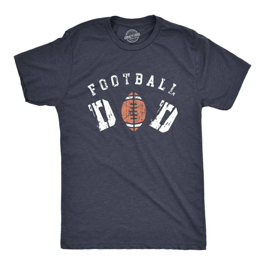 Football Dad Men's Tshirt Father's Day Graphic Tee Western T
