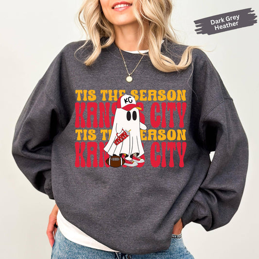 Kansas City Football Sweatshirt, Unisex Crewneck
