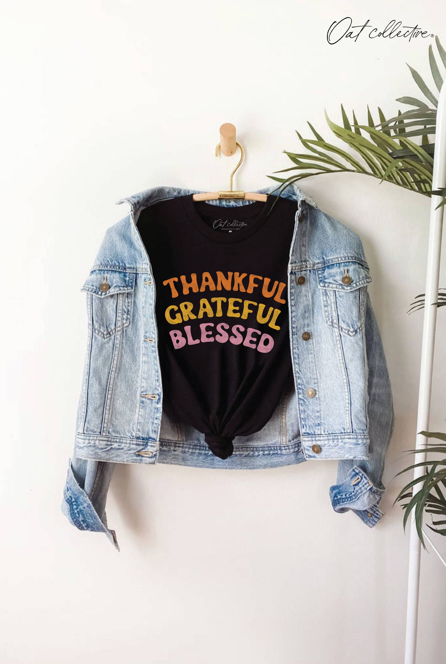 Thankful Grateful Blessed Graphic T-Shirt