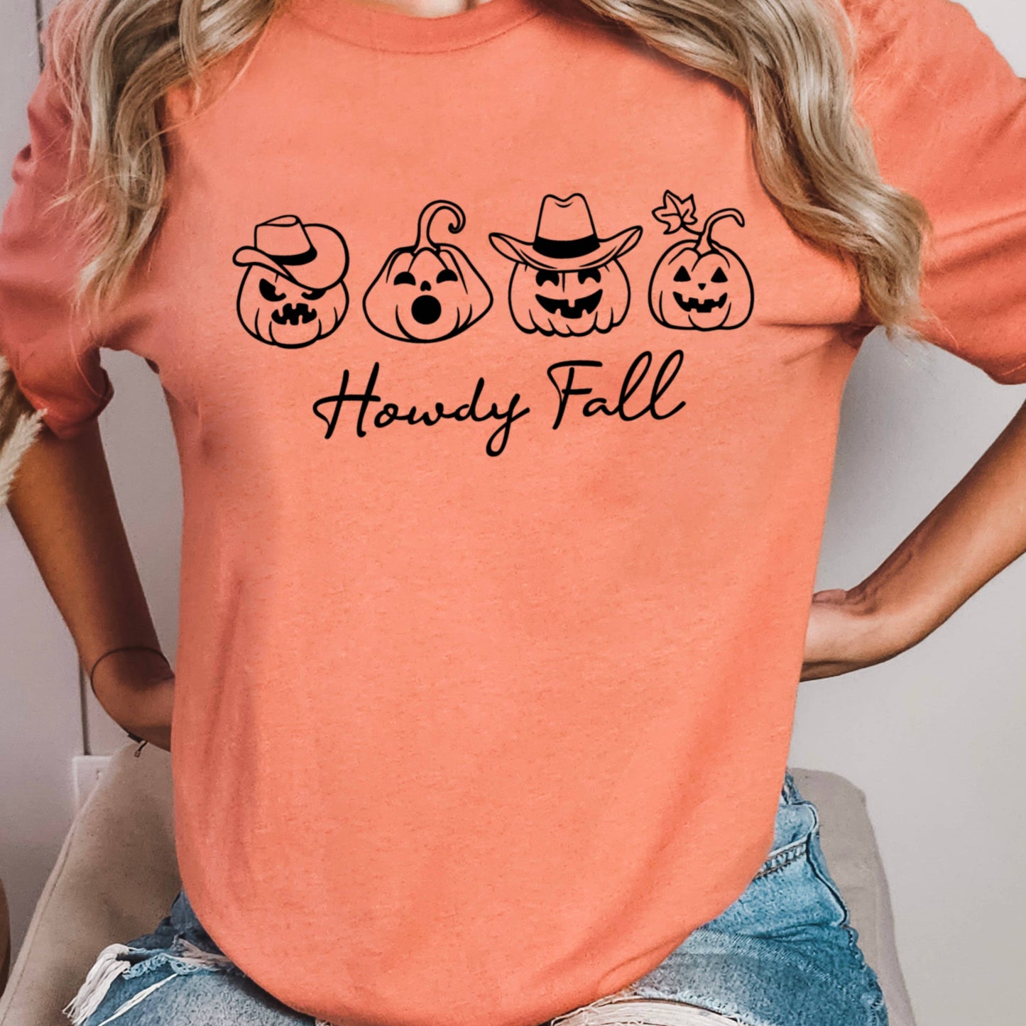 Howdy Fall Western Fall Graphic Tee  | Bella Canvas