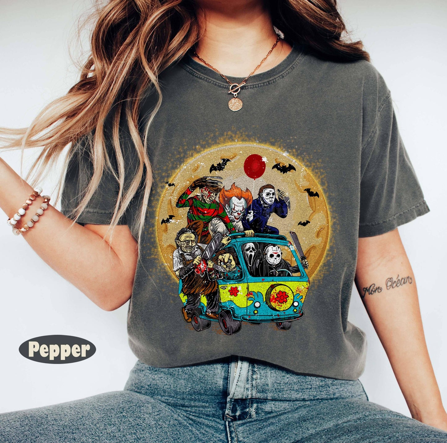 Horror Movie Friends Halloween Characters Shirt
