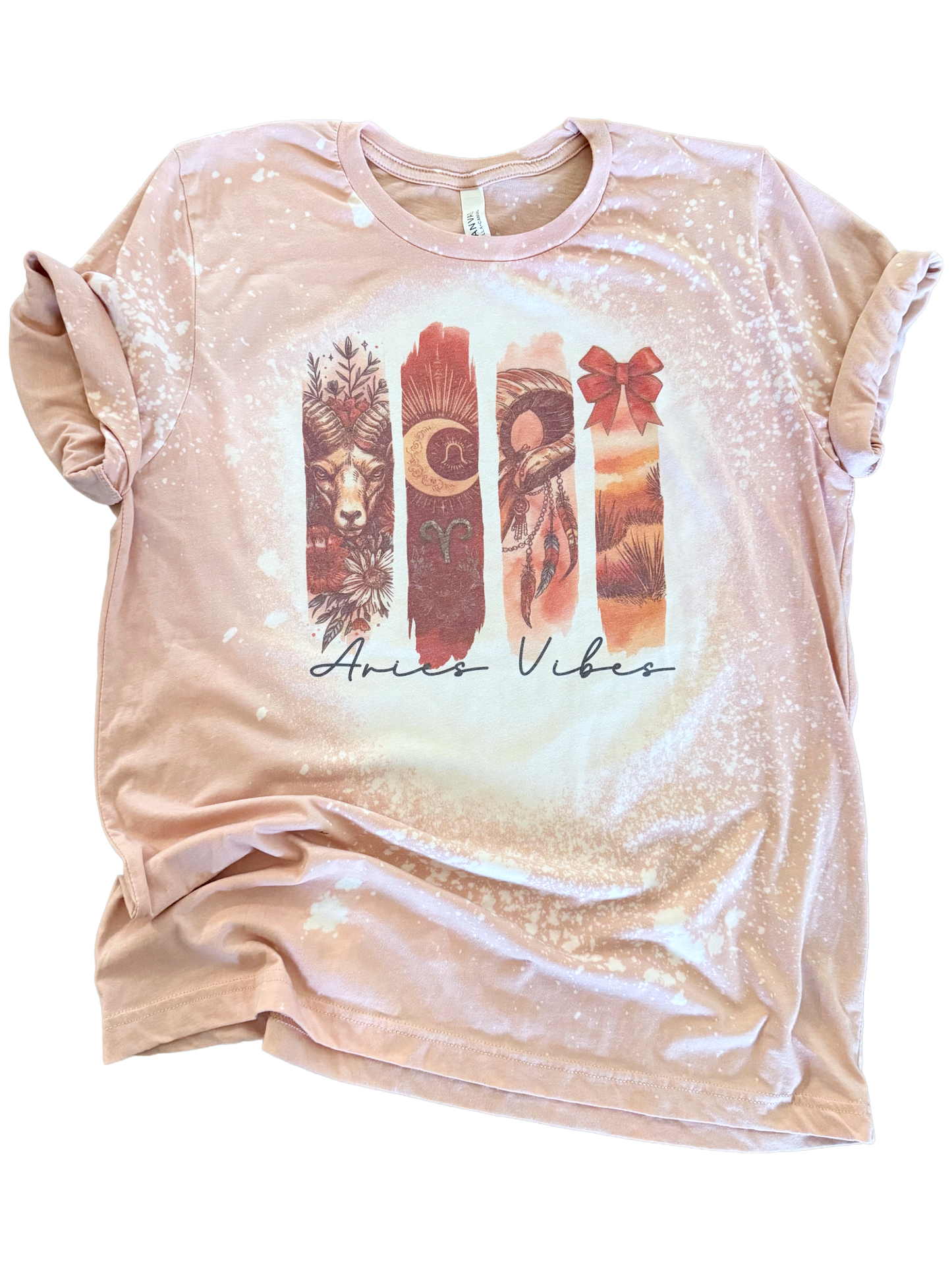 Aries Vibes – Zodiac Bleached Tee