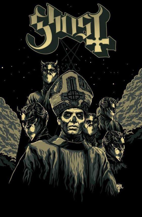 Ghost Rock Band Black T-Shirt