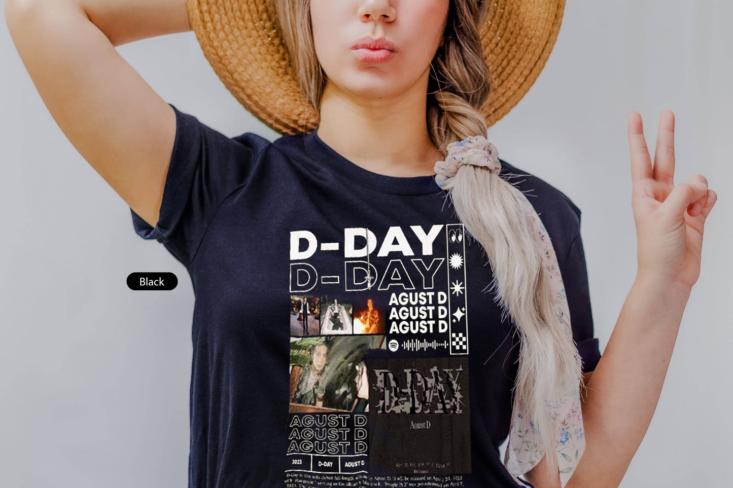 Agust D V10 Retro Tee - Kpop Vibes, Cool Gifts For Music Fan