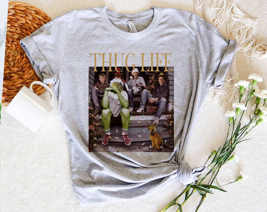 Christmas Movie Grinch Thug Life - Funny Christmas T-Shirt