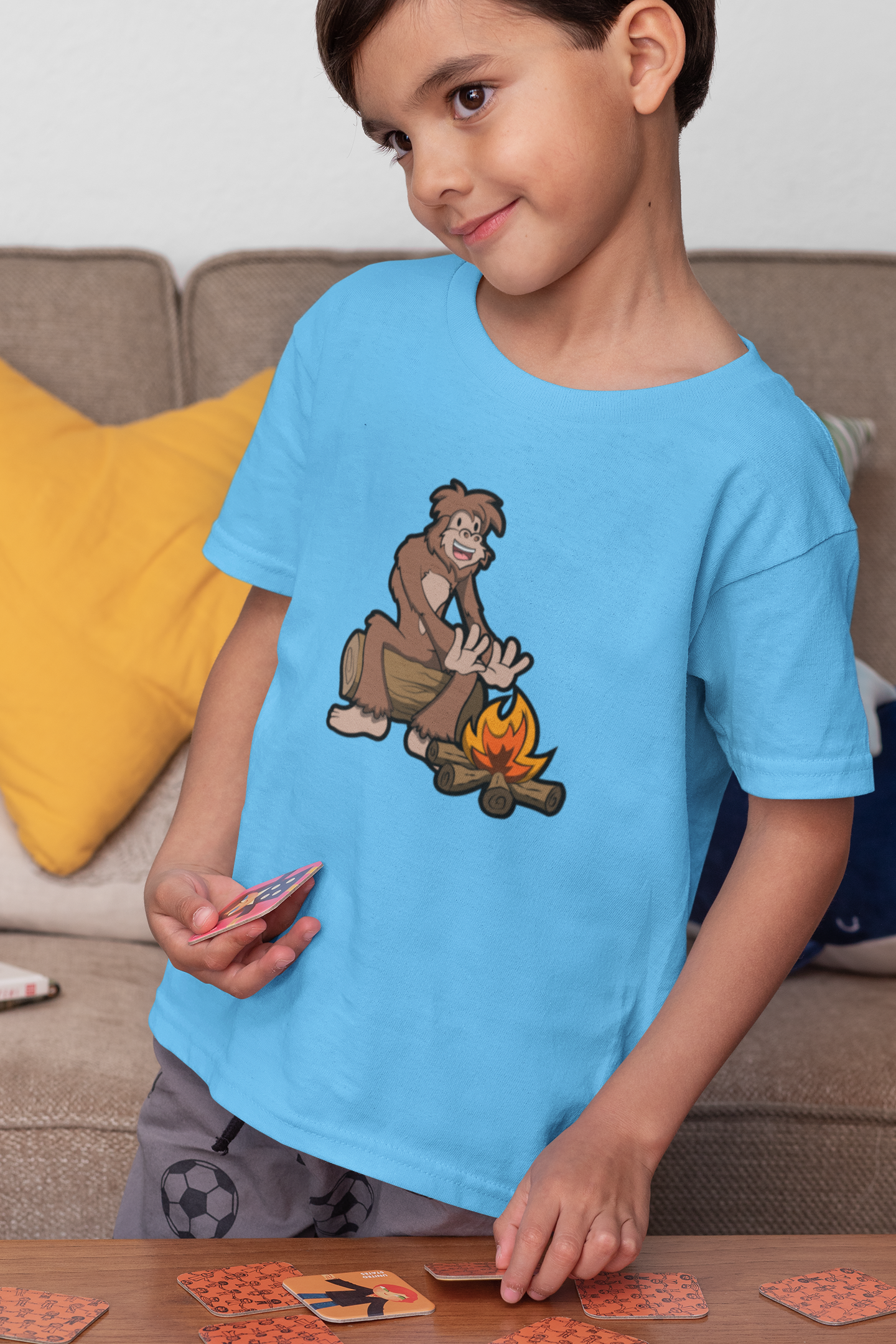 Sammie Squatch "Campfire Sasquatch" Tshirt (Blue)