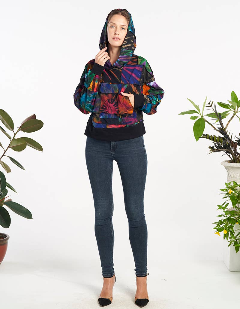 Tie-Dye Hoodie Top (TH-1901)