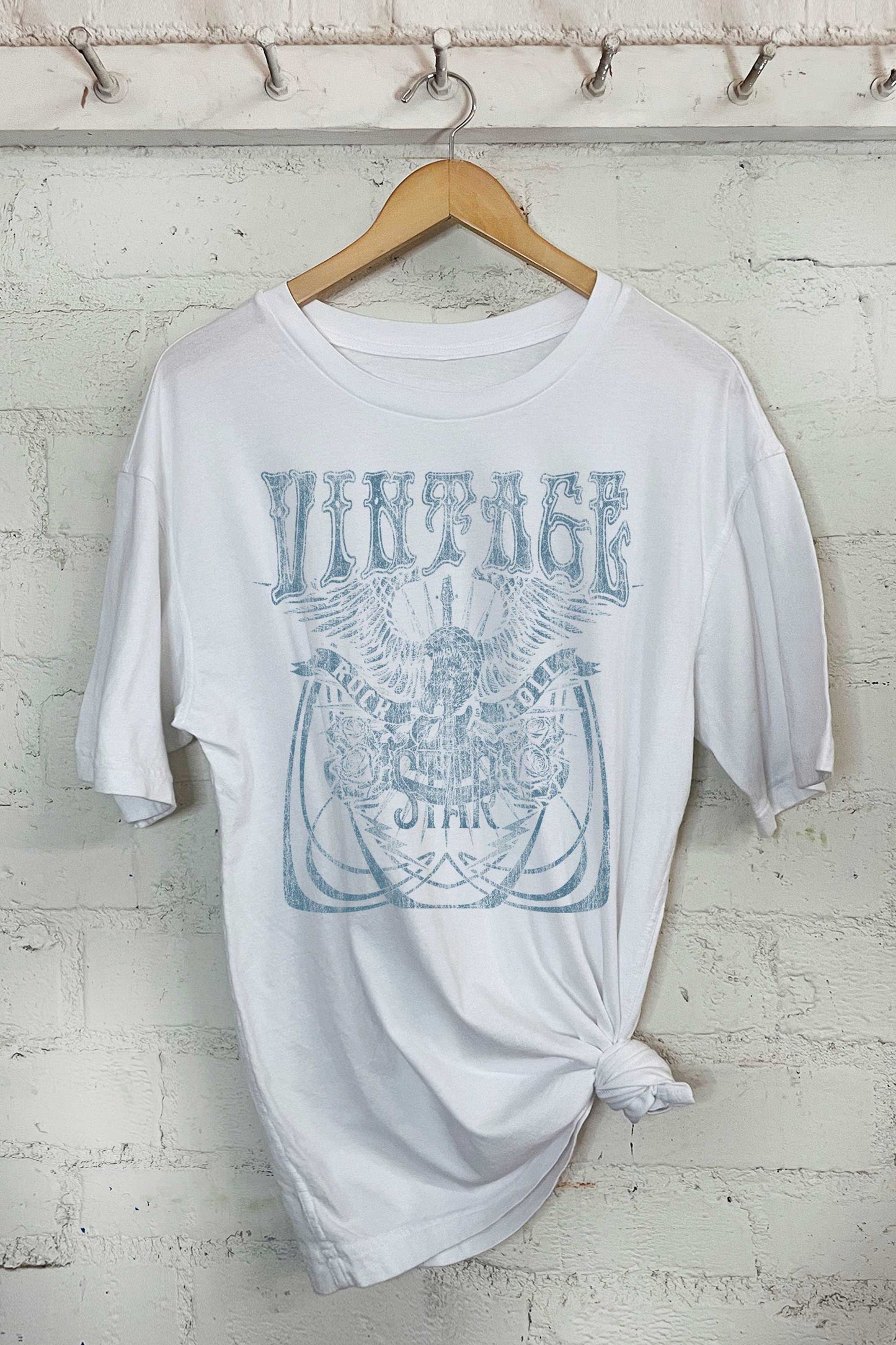 Vintage Rock and Roll Star -Oversized Tee