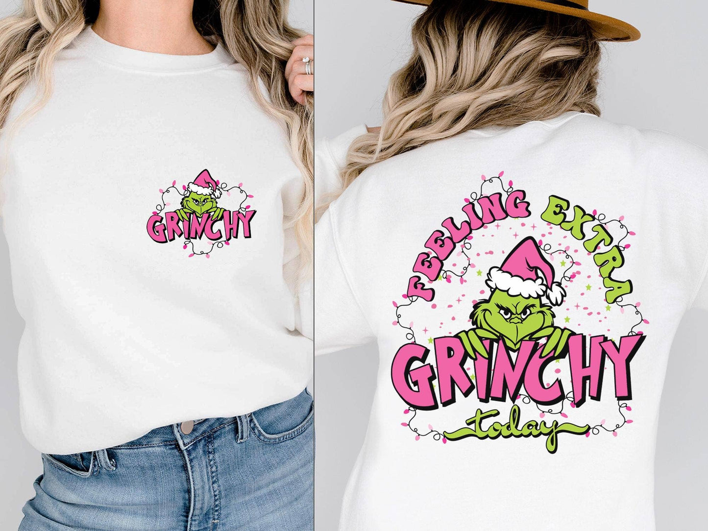 Feeling Grinch Sweatshirt - Funny Christmas Grinchmas Shirt