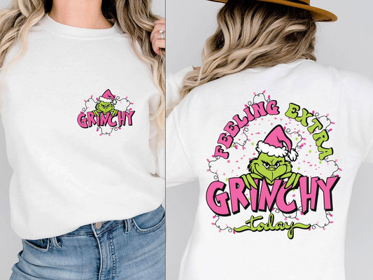 Feeling Grinch Sweatshirt - Funny Christmas Grinchmas Shirt