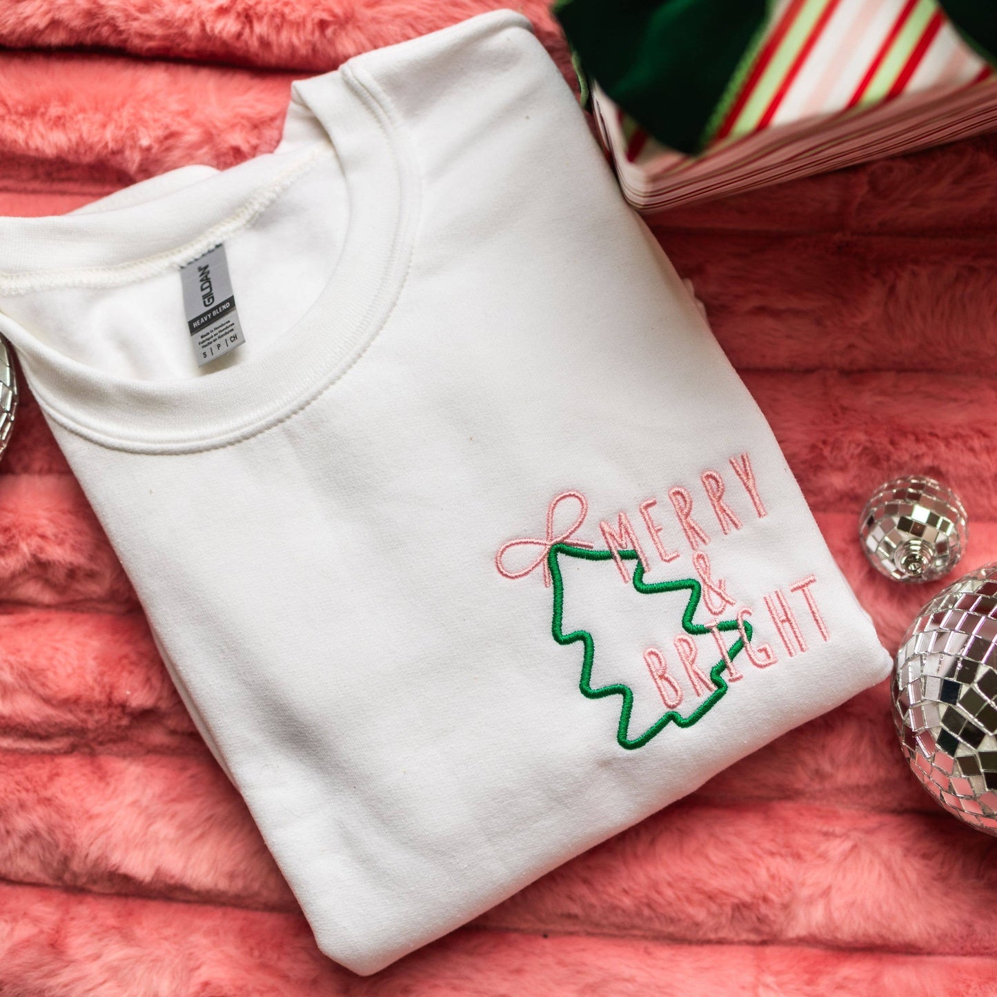 Christmas Sweatshirt, Christmas Sweatshirt Embroidered