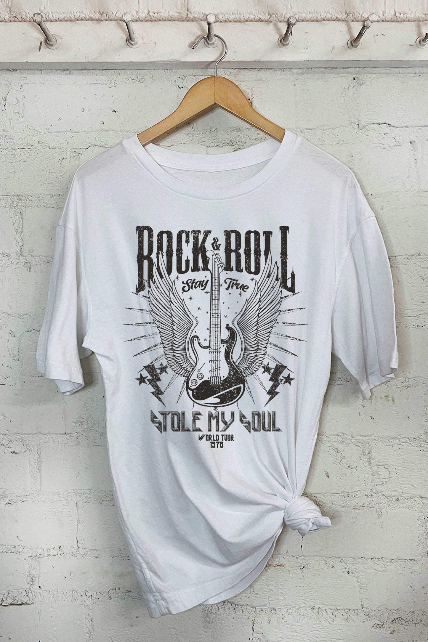 Rock and Roll Stole My Soul-Oversized Tee