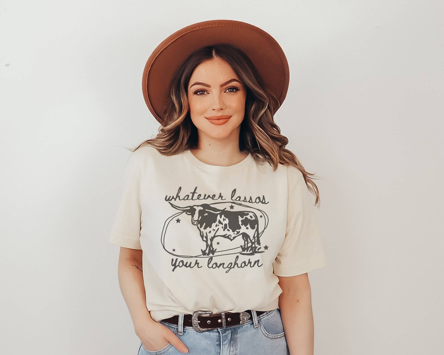 Whatever Lassos Your Longhorn Graphic Tee | Western Shirt