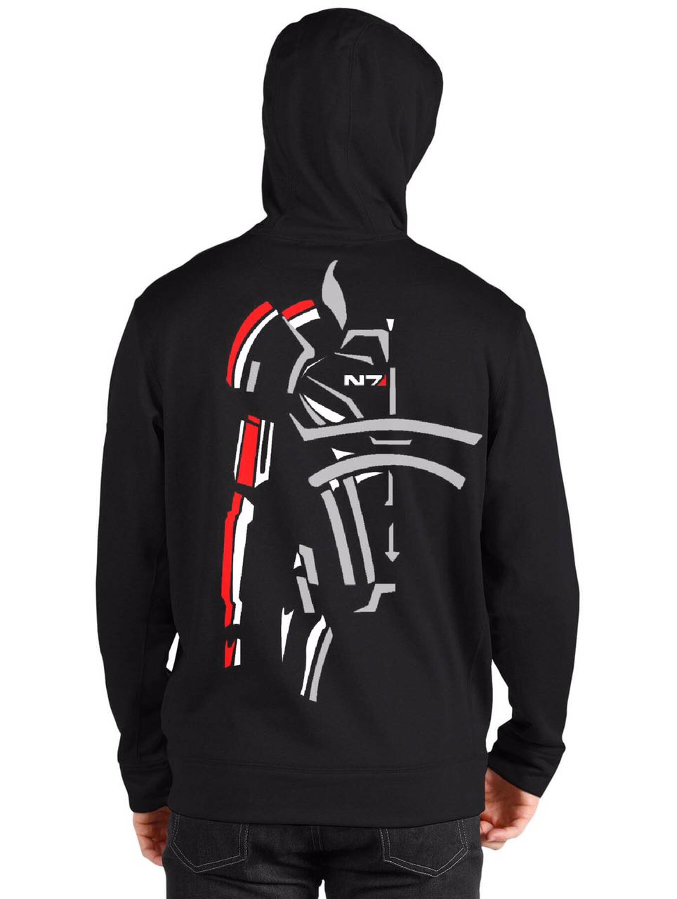 N7 Black Hoodie
