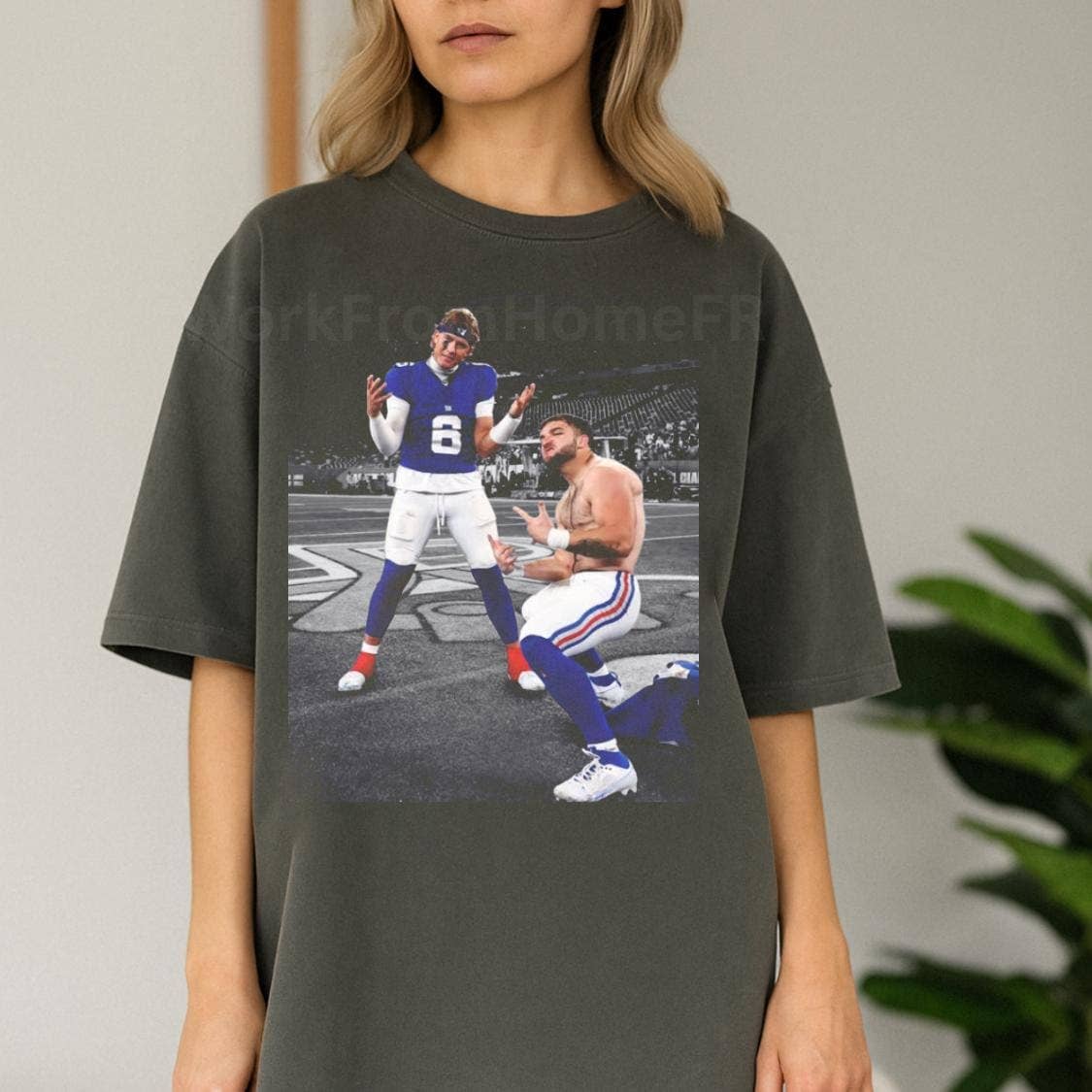 Football Fan Shirt Jaxson Dart and Cam Skattebo 90s Style