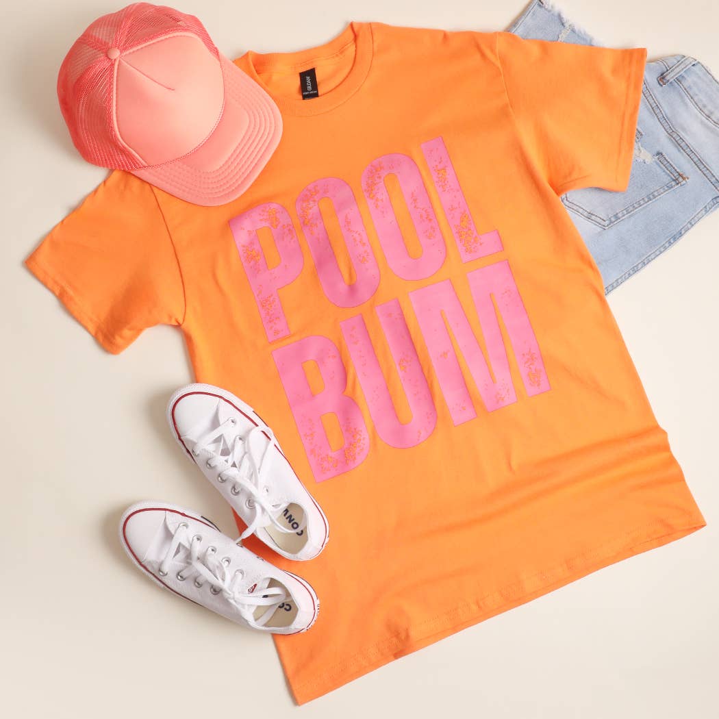 Pool Bum Distressed Heavy Cotton Graphic T-Shirt