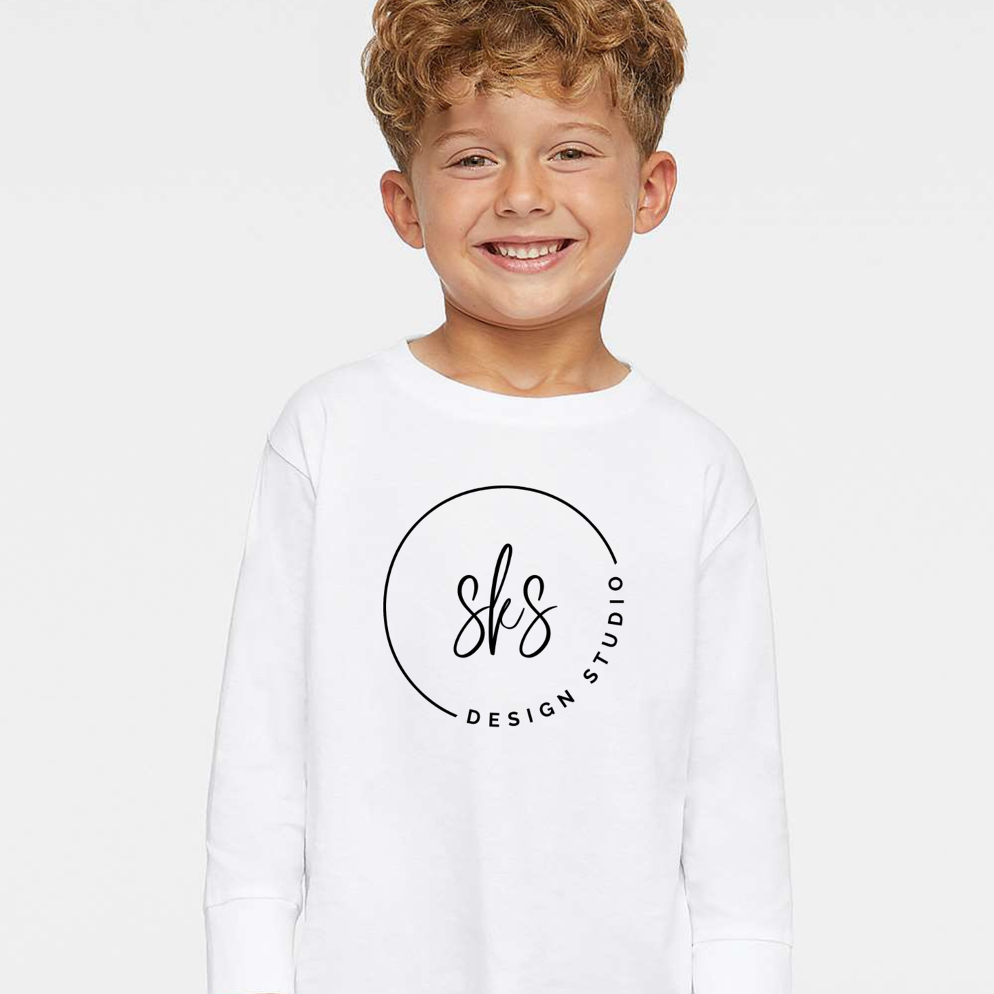 Custom Logo | Toddler Long Sleeve Shirt [Rabbit Skins]